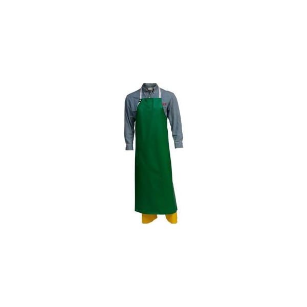 Tingley A41008 SafetyFlex PVC/Polyester Apron, 38" x 48", Green, Medium